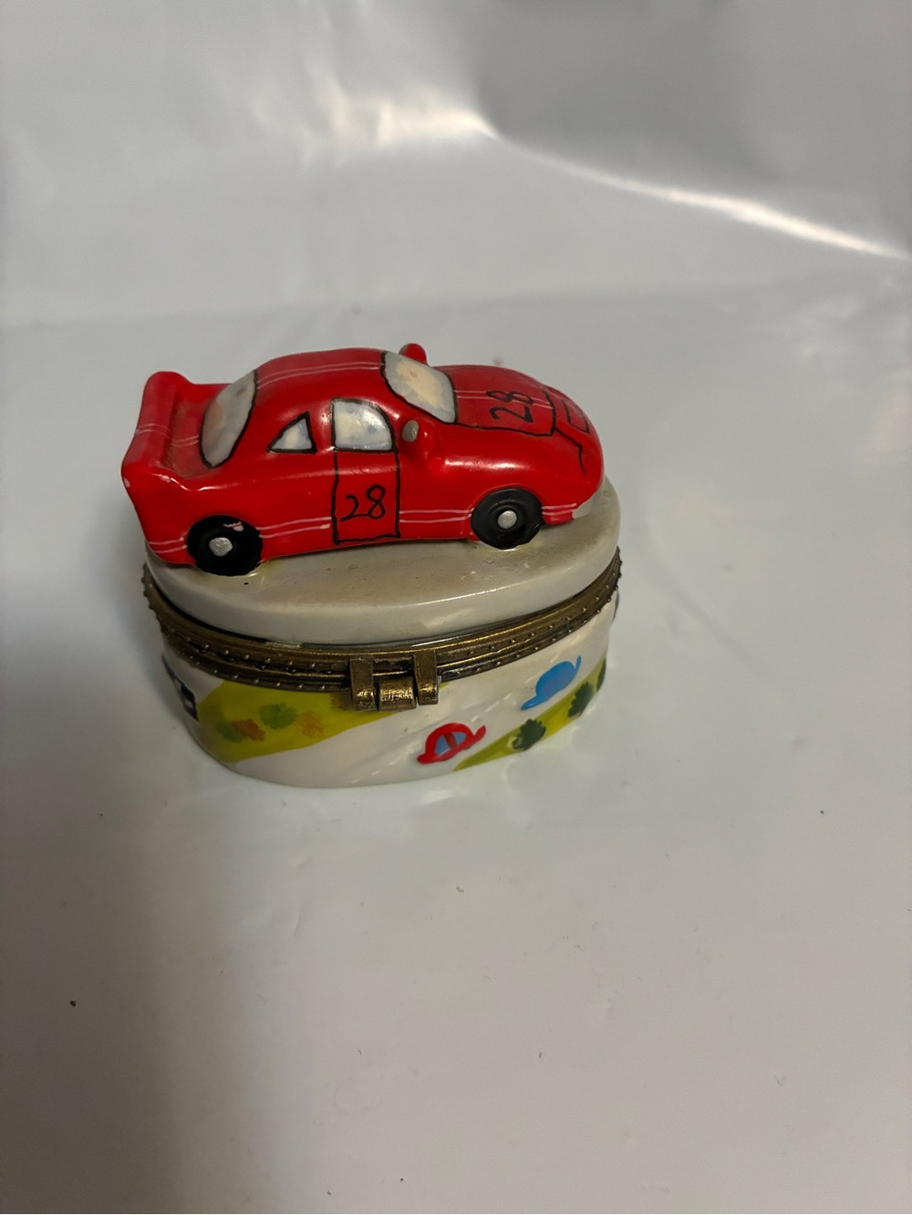 Kids Red Race Car Trinket Box - Decorative Accessory - Picture 10 of 11